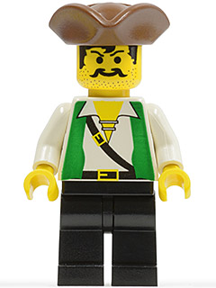 Pirate Green Vest, Black Legs, Brown Pirate Triangle Hat – ПИРАТИ
