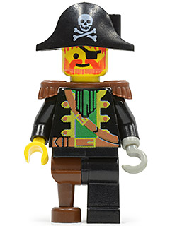 Captain Red Beard - Brown Epaulettes, Pirate Hat with Skull and Crossbones – ПИРАТИ