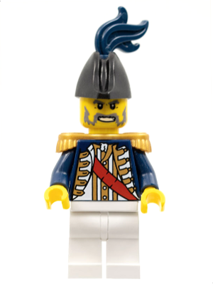 Imperial Soldier II - Captain, Pearl Gold Epaulettes, Dark Blue Plume – ПИРАТИ