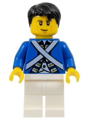 Bluecoat Soldier 6 - Cheek Lines, Black Hair – ПИРАТИ