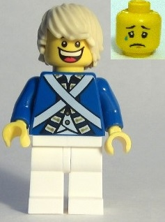 Bluecoat Soldier 7 - Tousled Hair (Head 6123714) – ПИРАТИ