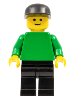Plain Green Torso with Green Arms, Black Legs, Black Cap – ГРАДСКИ