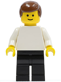 Plain White Torso with White Arms, Black Legs, Brown Male Hair – ГРАДСКИ