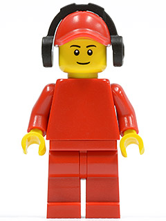 Plain Red Torso with Red Arms, Red Legs, Red Cap with Hole, Headphones – СЪСТЕЗАТЕЛИ