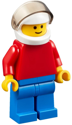 Plain Red Torso with Red Arms, Blue Legs, White Helmet, Trans-Brown Visor – ИЗГРАЖДАНЕ НА ПО-ГОЛЯМО МИСЛЕНЕ