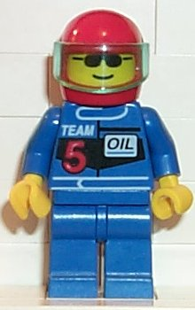 Racing Team 5, Red Helmet, Trans-Light Blue Visor – ГРАДСКИ