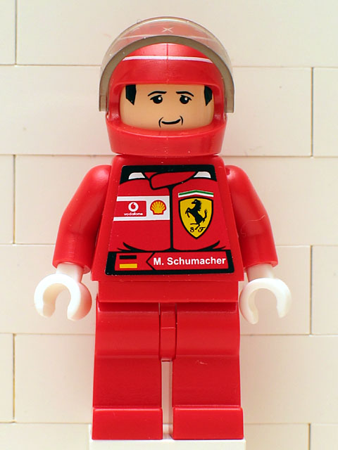 F1 Ferrari - M. Schumacher with Helmet - with Torso Stickers – СЪСТЕЗАТЕЛИ