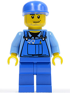 Hot Rod Mechanic - Blue Overalls, Blue Cap, Stubble – СЪСТЕЗАТЕЛИ