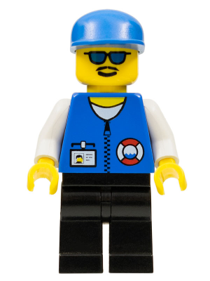 Coast Guard City Center - White Collar & Arms, Black Legs, Blue Cap, Sunglasses – ГРАДСКИ