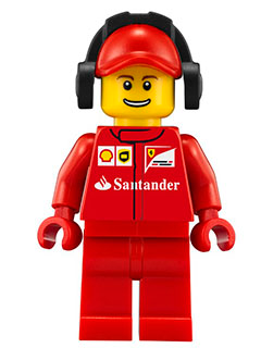 Scuderia Ferrari Team Crew Member - Male, Thin Grin with Teeth – СКОРОСТНИ ШАМПИОНИ