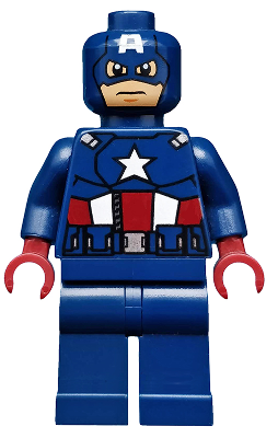 Captain America - Dark Blue Suit, Dark Red Hands, Mask – СУПЕР ГЕРОИ