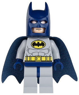 Batman - Light Bluish Gray Suit with Yellow Belt and Crest, Dark Blue Mask and Cape (Type 1 Cowl) – СУПЕР ГЕРОИ