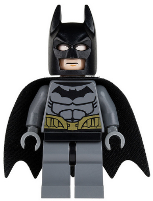 Batman - Dark Bluish Gray Suit, Gold Belt, Dark Bluish Gray Hands – СУПЕР ГЕРОИ