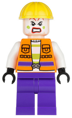 Joker's Goon - Construction Outfit, Orange Jacket, Yellow Helmet, Purple Legs – СУПЕР ГЕРОИ