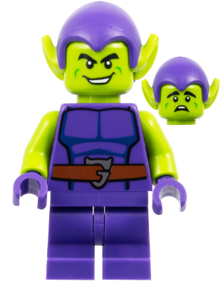 Green Goblin - Lime Skin, Dark Purple Outfit, Medium Legs – СУПЕР ГЕРОИ