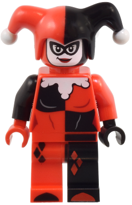 Harley Quinn - Jester's Cap, Black and Red Hands, Rounded Collar – СУПЕР ГЕРОИ