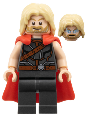 Thor - Flexible Rubber Cape, Pearl Dark Gray Legs, Tousled Hair – СУПЕР ГЕРОИ