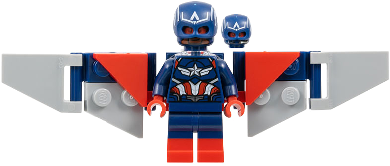 Captain America (Sam Wilson) - Dark Blue Suit, Backpack and Wings without Stickers – СУПЕР ГЕРОИ