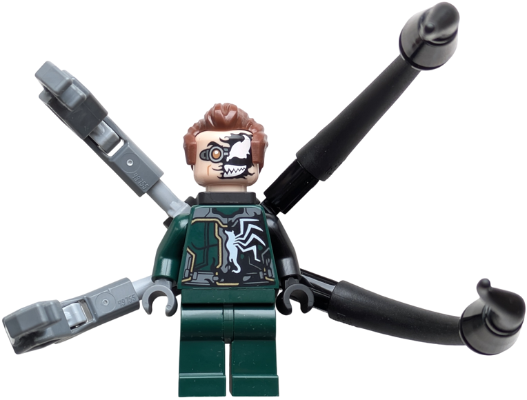Dr. Octopus (Otto Octavius) / Doc Ock - Dark Green Suit Half Venomized, 2 Mechanical Arms and 2 Back Appendages – СУПЕР ГЕРОИ