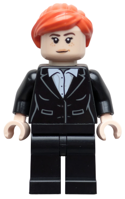 Pepper Potts - Black Suit, Reddish Orange Ponytail – СУПЕР ГЕРОИ