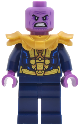 Thanos - Minifigure, Dark Blue and Gold Outfit, Shoulder Armor – СУПЕР ГЕРОИ