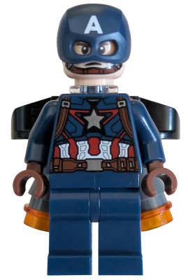 Captain America - Dark Blue Suit, Reddish Brown Hands, Jet Pack – СУПЕР ГЕРОИ