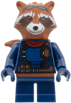 Rocket Raccoon - Dark Blue Outfit, Dark Red Scarf, Reddish Brown Head – СУПЕР ГЕРОИ
