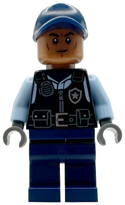 Security Guard Arkham Asylum - Male, Dark Blue Cap, Black Vest – СУПЕР ГЕРОИ