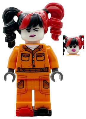Harley Quinn - Prison Jumpsuit, Side Pockets, Pigtails, Roller Skates – СУПЕР ГЕРОИ
