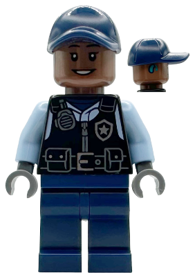Security Guard Arkham Asylum - Female, Dark Blue Cap, Black Vest – СУПЕР ГЕРОИ