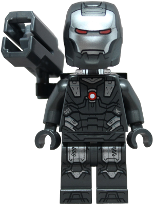 War Machine - Pearl Dark Gray and Silver Armor with Neck Bracket, Ingot, Plate with Clip and Shooter – СУПЕР ГЕРОИ