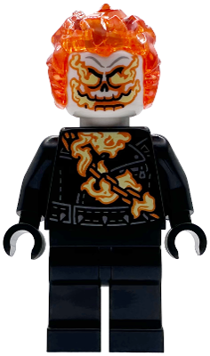 Ghost Rider, Johnathon 'Johnny' Blaze - White Head, Flaming Chain – СУПЕР ГЕРОИ