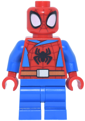 Spider-Man (Peter 'Spidey' Parker) - Medium Legs, Black Spider Logo, Dark Orange Belt – СУПЕР ГЕРОИ