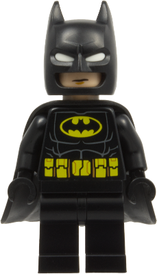 Batman - Black Suit, Yellow Belt with Medium Nougat Details, Cowl with White Eyes, Flexible Rubber C – СУПЕР ГЕРОИ