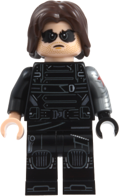 Winter Soldier - Dark Brown Hair, Black and Light Nougat Hands – СУПЕР ГЕРОИ