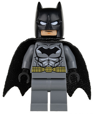 Batman - Dark Bluish Gray Suit, Gold Belt, Black Hands, Spongy Cape – СУПЕР ГЕРОИ