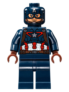 Captain America - Dark Blue Suit, Reddish Brown Hands, Mask – СУПЕР ГЕРОИ
