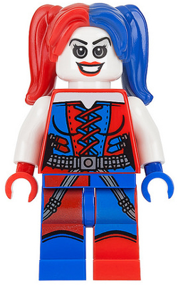 Harley Quinn - Blue and Red Hands and Pigtails – СУПЕР ГЕРОИ
