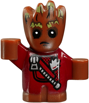 Groot - Baby, Red Outfit with Zipper – СУПЕР ГЕРОИ