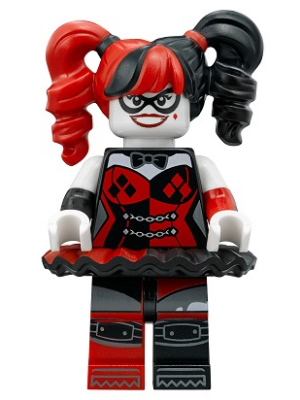 Harley Quinn - Pigtails, Black Eye Mask, Black and Red Tutu – СУПЕР ГЕРОИ