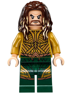 Aquaman - Dark Brown Long Hair, Dark Green Legs – СУПЕР ГЕРОИ