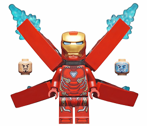 Iron Man - Mark 50 Armor, Small Helmet Visor, Wings without Stickers – СУПЕР ГЕРОИ