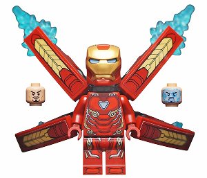 Iron Man - Mark 50 Armor, Small Helmet Visor, Wings with Stickers – СУПЕР ГЕРОИ