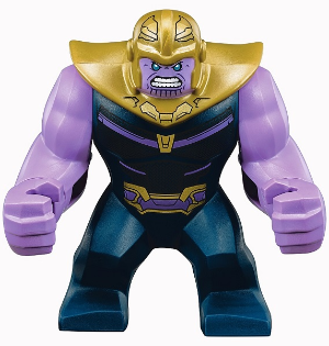 Thanos - Large Figure, Medium Lavender Arms Plain, Dark Blue Outfit, Pearl Gold Helmet – СУПЕР ГЕРОИ