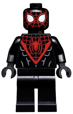 Spider-Man (Miles Morales) - Red Webbing on Head, Black Hands – СУПЕР ГЕРОИ