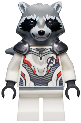 Rocket Raccoon - White Jumpsuit, Dark Bluish Gray Head – СУПЕР ГЕРОИ
