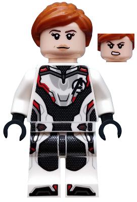 Black Widow - White Jumpsuit, Dark Orange Ponytail – СУПЕР ГЕРОИ