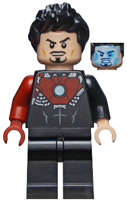 Tony Stark - Black Iron Man Suit with Dark Red Right Arm – СУПЕР ГЕРОИ