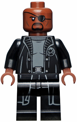 Nick Fury - Gray Sweater and Black Trench Coat, Shirt Tail – СУПЕР ГЕРОИ