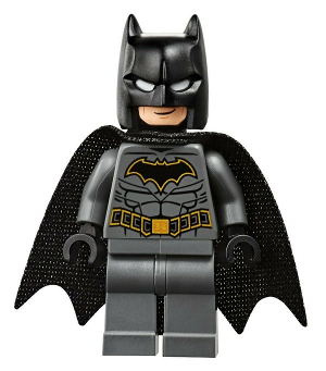 Batman - Dark Bluish Gray Suit with Gold Outline Belt and Crest, Mask and Cape (Type 3 Cowl, Tear-Drop Neck Cut Spongy Cape) – СУПЕР ГЕРОИ